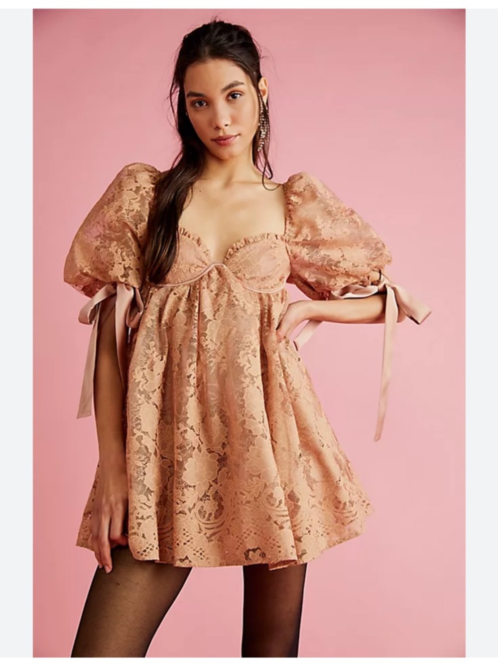 NWT For Love & Lemons Louisa Mini Dress size small